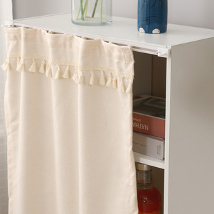 玻璃遮挡帘魔术贴小窗口?具车遮挡拉帘无门柜子牀边电视柜碗架柜