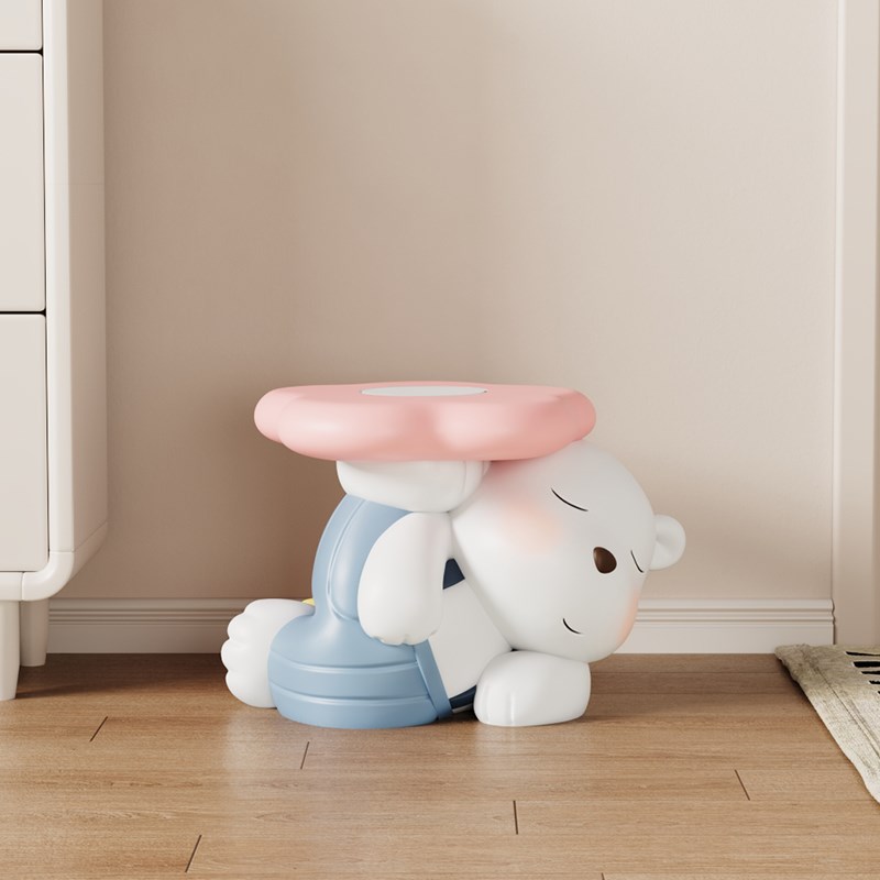 背带熊入户换鞋凳门口家用可坐轻奢高级感玄关穿鞋凳子可爱创意小