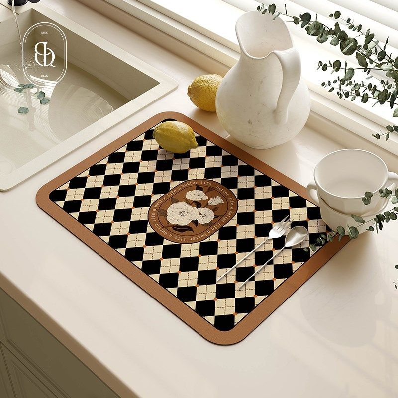 咖啡机沥水垫厨房台面吸水硅藻泥软垫碗盘隔热垫卫生间洗漱台杯垫,居家布艺,厨房地垫,淘宝优惠券,粉丝福利购,淘宝优惠卷