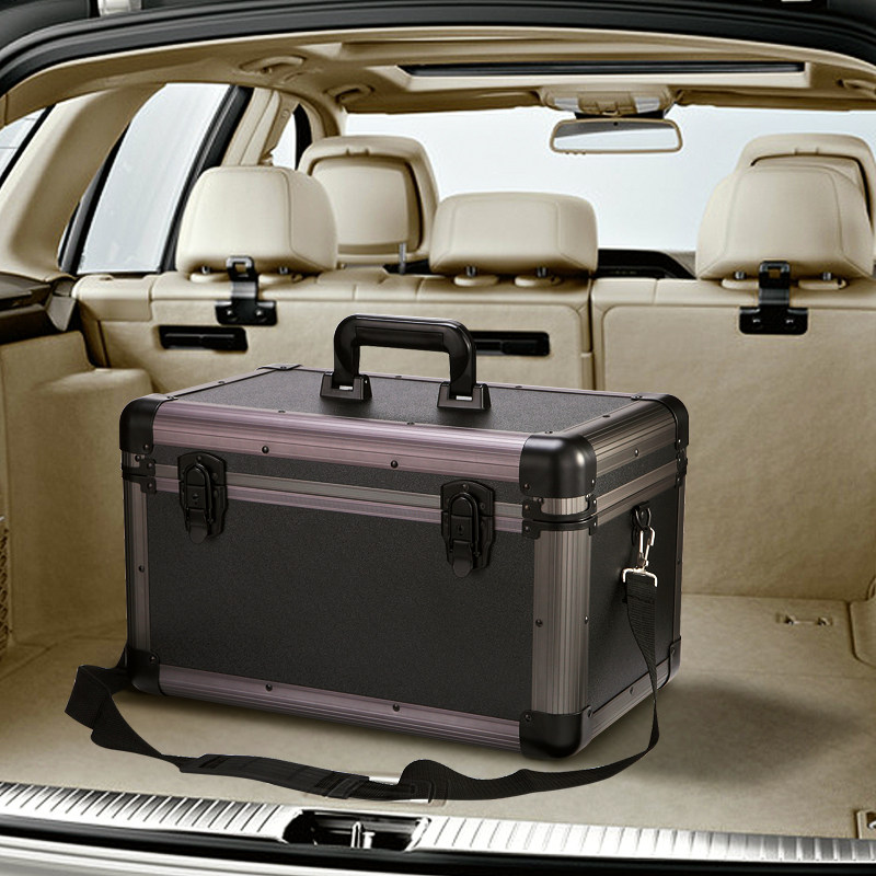 汽车后备箱收纳箱储物箱车内收纳盒车载置物整理车用用品尾箱带锁