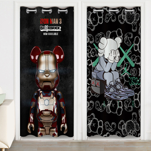 门帘隔断布帘子遮挡免打孔家用房间卧室商用挂帘2021年新款高级感