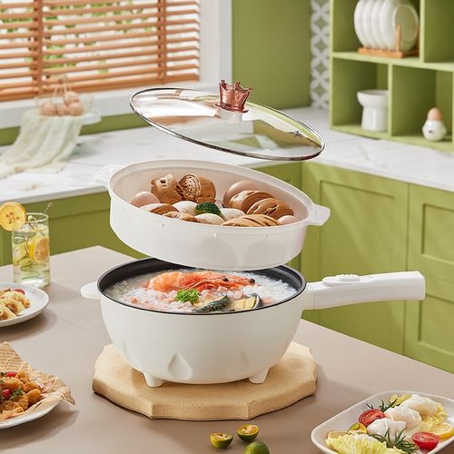 电炒锅一体多功能电煮锅家用炒菜爆炒大功率煎炒蒸煮电火锅不粘