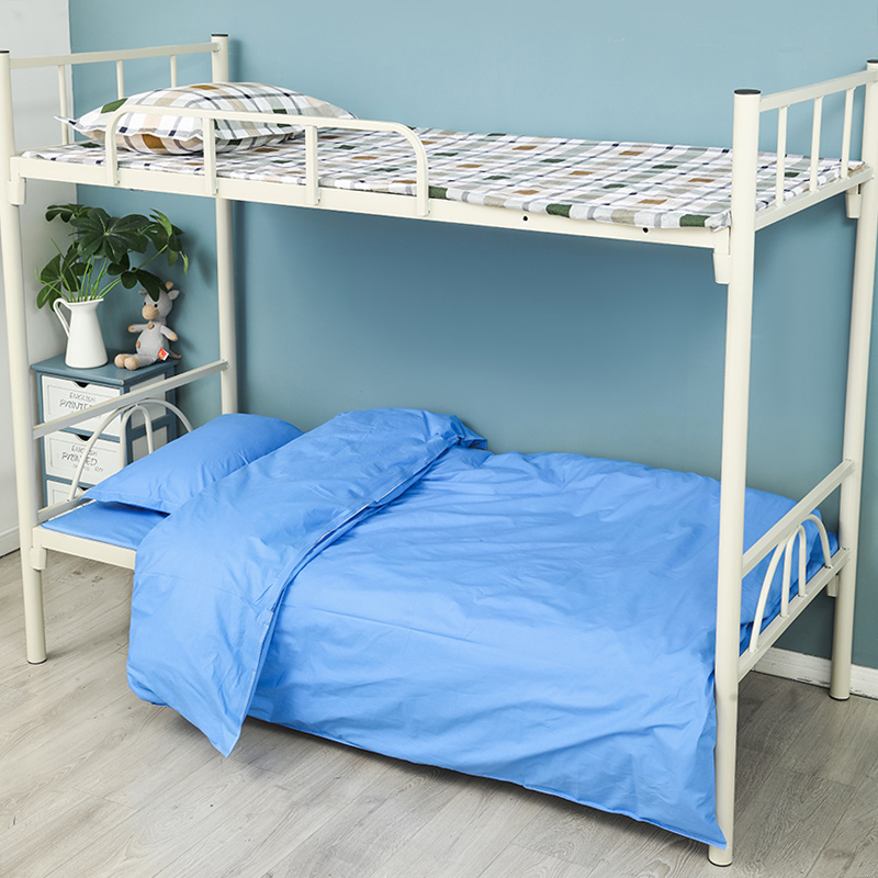 全棉学生宿舍单人六件套牀单被套枕套牀垫被子枕头被褥被枕芯纯棉