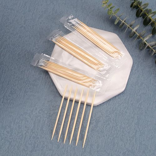 500小包 牙签一次性独立小包装多根装透明包装商用家用新款竹牙签