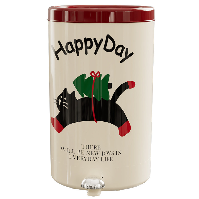 脚踩垃圾桶脚踏式大容量带盖子玩具收纳桶耶诞客厅厨房厕所大号纸