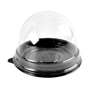 蛋黄酥包装盒单个70克雪媚娘泡芙月饼底托透明吸塑圆形甜品盒子