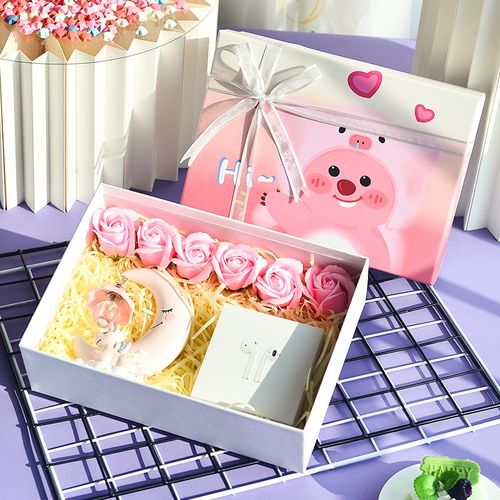 礼盒loopy小海狸礼物盒礼品盒包装盒空盒高级围巾相册生日礼物盒