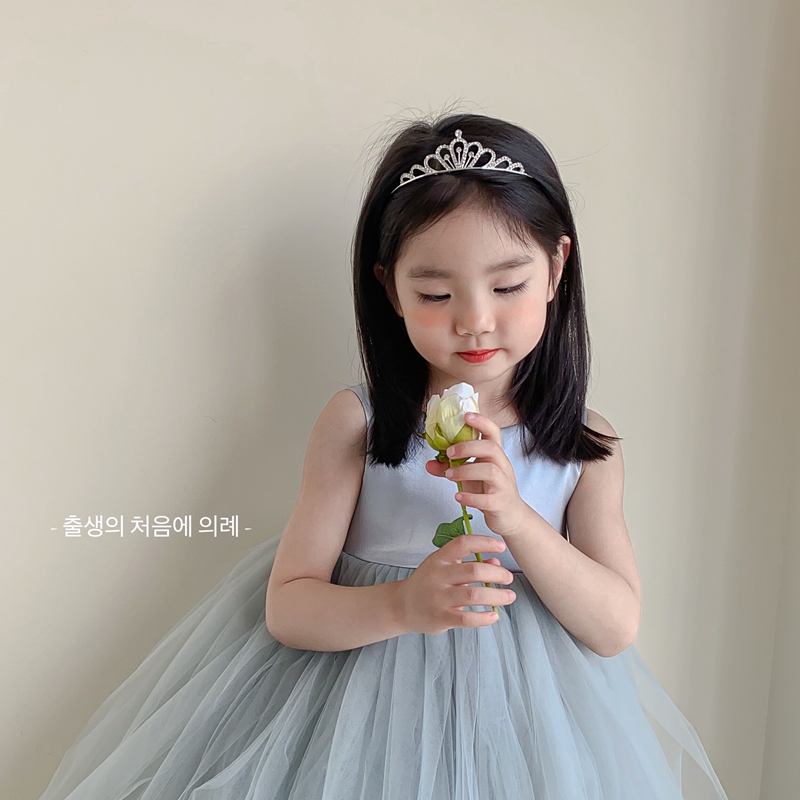 女童皇冠儿童头饰公主发卡生日演出发饰珍珠王冠头箍发夹宝宝发箍