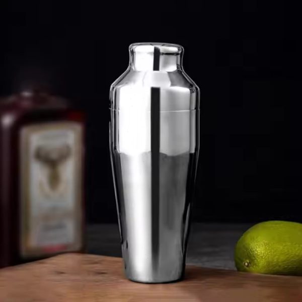 雪克杯调酒器 不锈钢手摇鸡尾酒调酒杯 两段式酒吧调酒工具套装