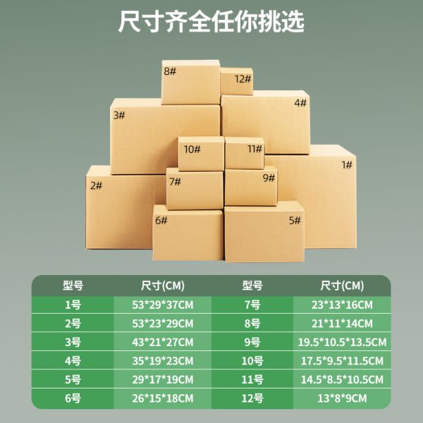 1688行家选物流快递搬家包装快递加厚加硬收纳纸箱打包箱纸盒箱05