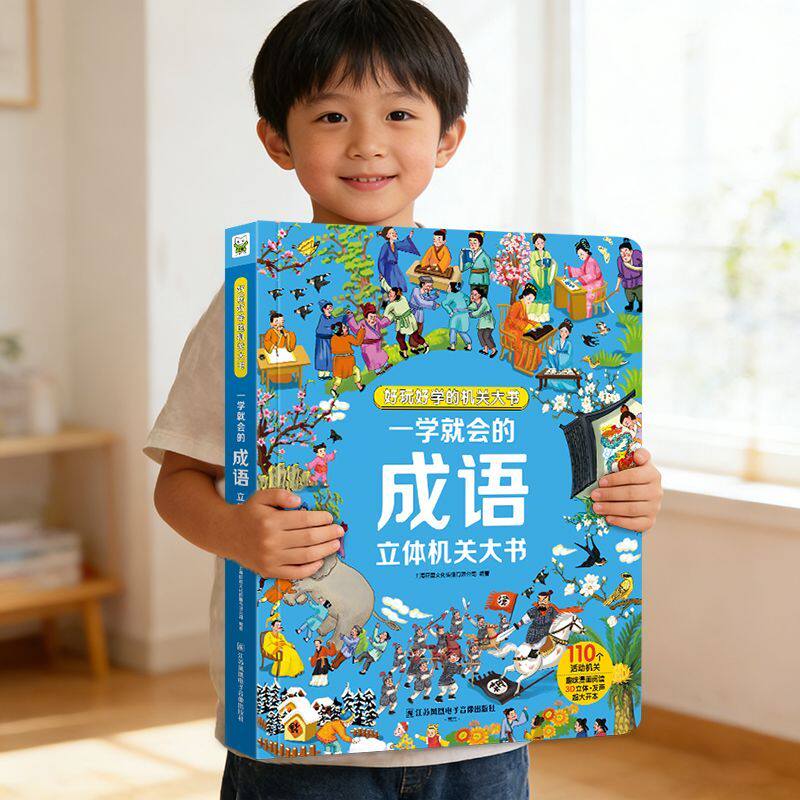 成语故事书3到6岁典故儿童绘本翻翻书幼儿启蒙认知早教书幼儿园中大班四大名著西游记三国演义红楼梦小学生课外阅读故事连环画童书