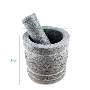 大号石臼蒜臼子家用捣蒜器蒜臼青石石臼子研磨器手动捣碎器捣药罐