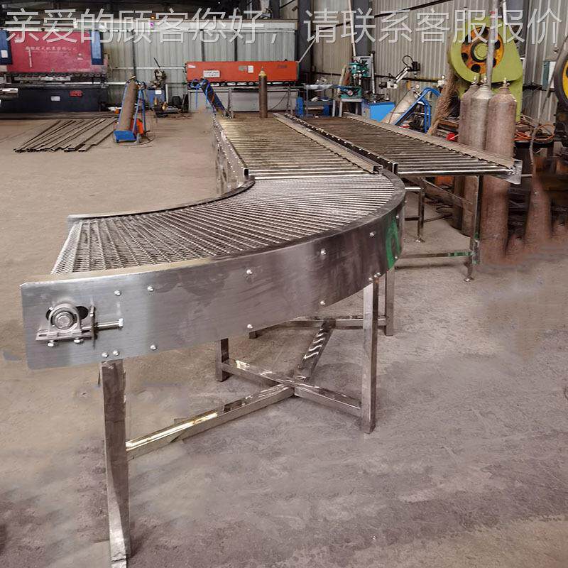 厂家送不送锈钢输送机传带流水线 送FGD转弯网带输机 车间输设备