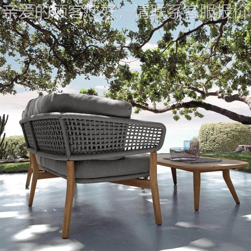 北欧院户111外藤沙组庭合客厅藤椅露天阳台别墅防水防晒发设计师,住宅家具,户外沙发,淘宝优惠券,粉丝福利购,淘宝优惠卷