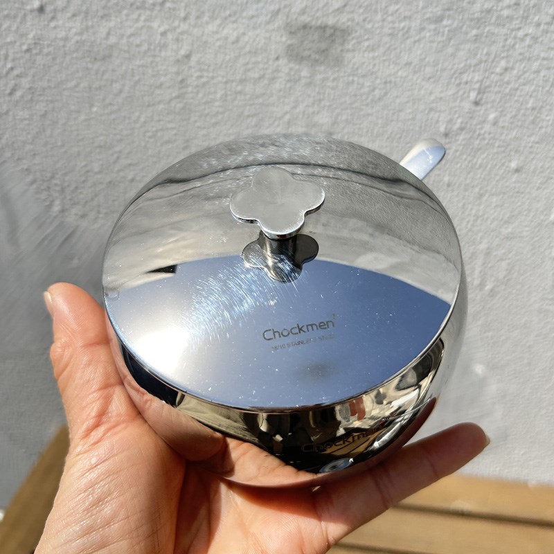 加厚0不锈钢调味罐佐料盒盐罐家用欧式糖罐大容量