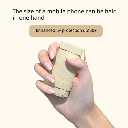 手掌般大小~种颜色的胶囊伞 小巧携式晴雨两用黑胶遮阳雨伞男