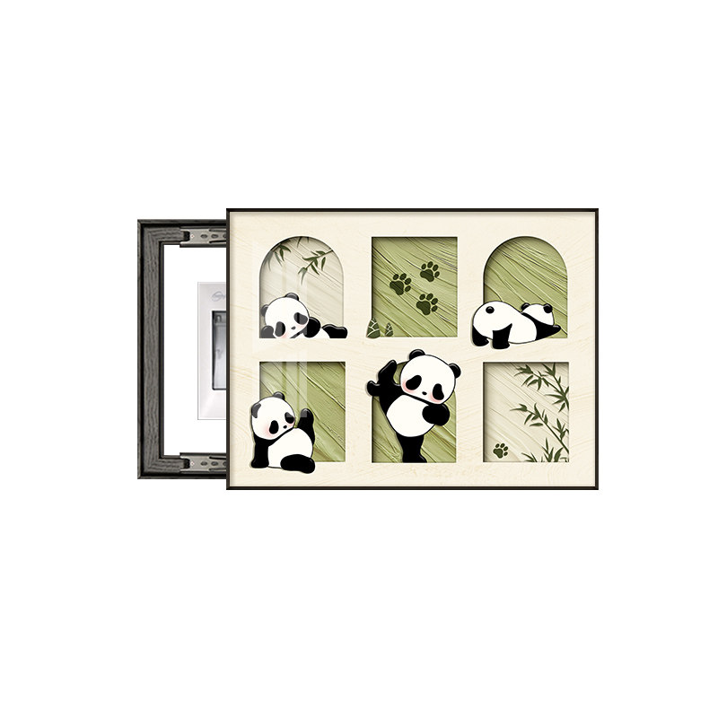 电表箱装饰画电闸箱配电箱插座遮挡多媒体盒挂画免打孔22新款