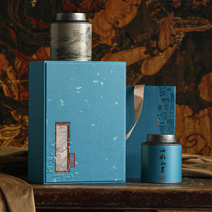 档茶叶包装礼盒古树红茶白茶通用普洱半斤一斤装复古铁罐茶包装