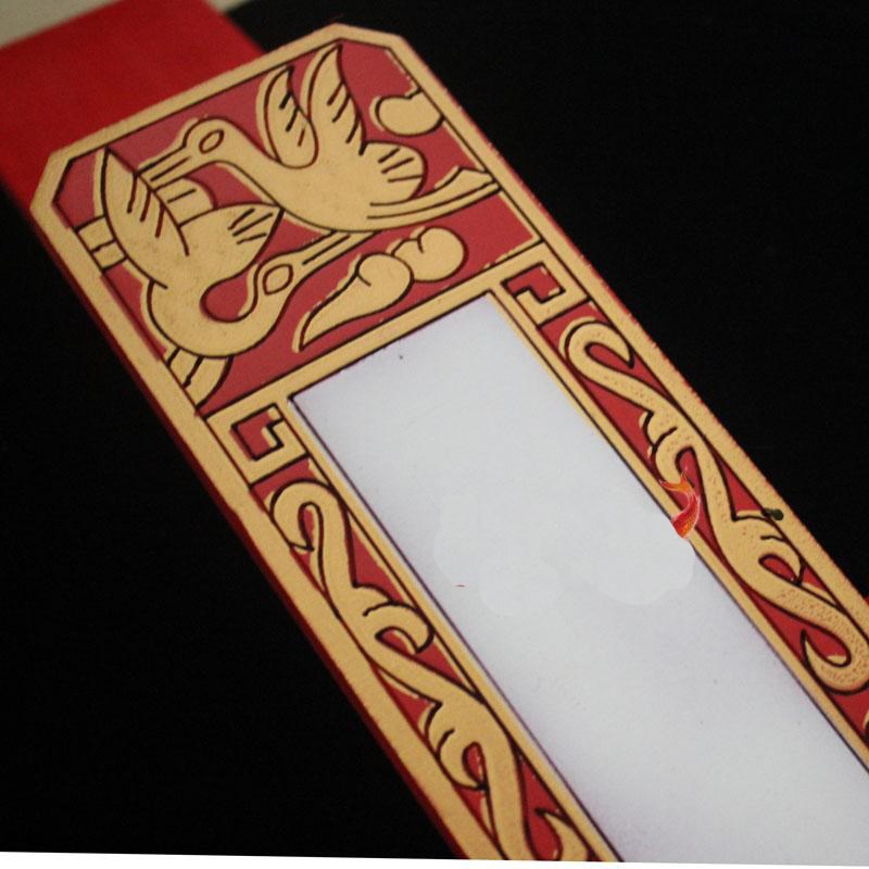 仙鹤木牌位雕刻信封纸牌位套寺院神位道实木木制牌位祠堂灵位牌