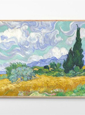 梵高inent田园风光园经典名画油画 咖啡店 挂画画芯多款
