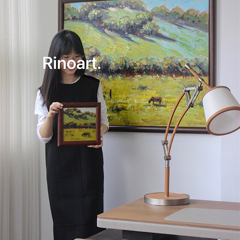 新年牛年装饰画纽约手绘油画堪萨斯牧场大幅客厅沙发后挂画