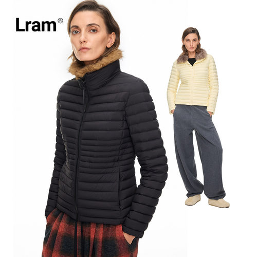 LRAM “沙漏羽绒”90白鹅绒日本进口车针收腰排骨羽绒服LM2530290