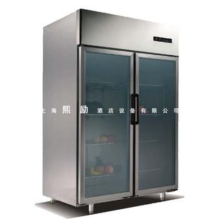 LASBEM双大门展示柜奶茶店饮品陈列柜风冷冷藏保鲜冰箱 拉斯贝姆