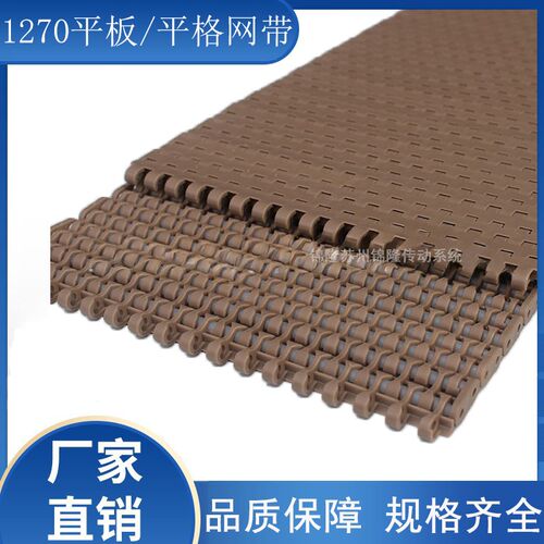 1270网带链12.7节距POM塑料输送链板网链食品级平格/平板型网带链
