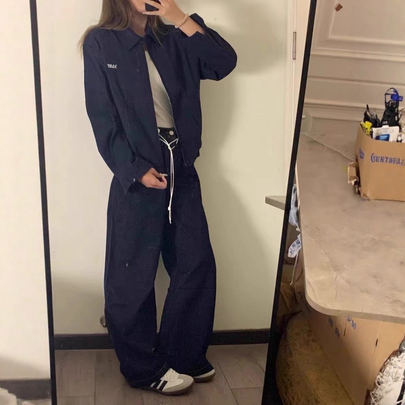 秋冬宽松休闲慵懒风工装夹克潮