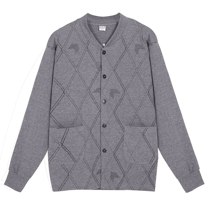 中老年纯棉开衫秋衣男对襟开身老年棉毛开衫老人长袖单件薄款保暖,女士内衣/男士内衣/家居服,保暖上装,淘宝优惠券,粉丝福利购,淘宝优惠卷