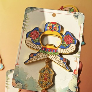 沈阳黄山晋祠雷峰塔城市地标磁贴啤酒开瓶器文创旅游纪念品冰箱贴