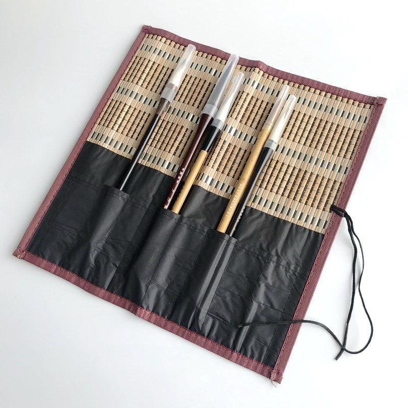 精美笔帘文房四宝外出携带毛笔用竹制卷笔帘中国风古风书法毛笔袋,文具电教/文化用品/商务用品,笔帘,淘宝优惠券,粉丝福利购,淘宝优惠卷