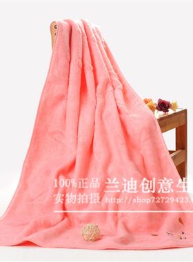50*100cm浴巾竹纤维儿童中号浴巾猫咪卡通图案情侣夏季游泳大毛巾