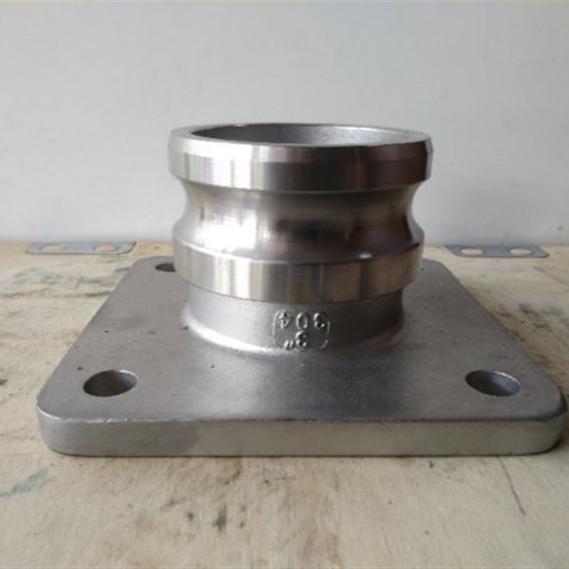 包邮不锈钢方法兰阳 槽车卸料快速接头 F型带法兰 专用车配件