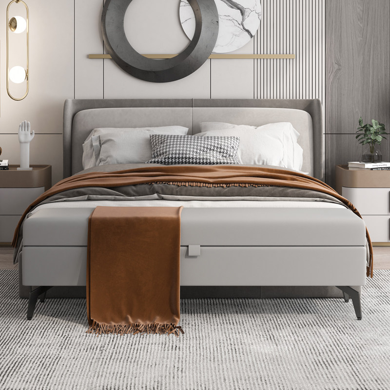 意式床尾凳卧室衣帽间沙发凳子轻奢换鞋凳收纳可坐科技布储物长凳,住宅家具,换鞋凳,淘宝优惠券,粉丝福利购,淘宝优惠卷