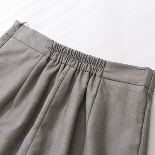 高腰A字半身裙女夏季大码胖mm200斤遮肚子显瘦开叉防走光西装短裙