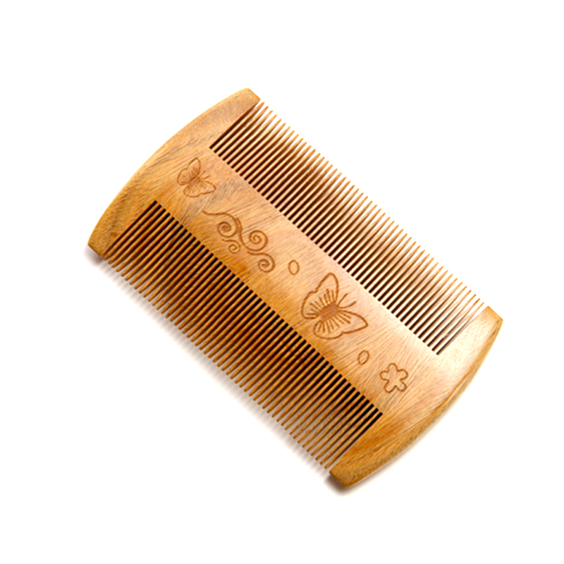 白象常州梳篦天然绿檀细齿木梳子香篦子虱子梳超密齿梳去头屑家用