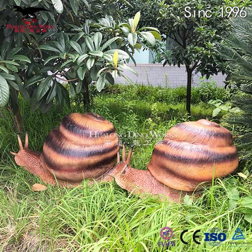 仿真电动蜗牛摆件商场景区森林主题夜游引流美陈产品源头厂家