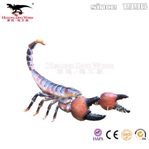 园林景观仿真昆虫摆件商场美陈玻璃钢蝎子装饰博物馆科普昆虫展