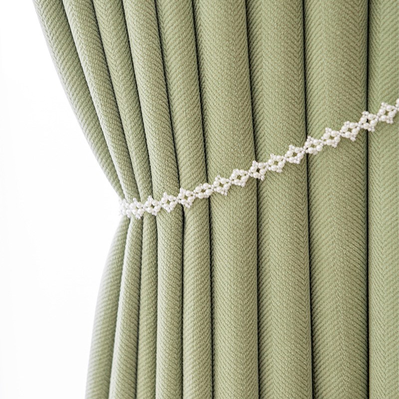 雪尼尔窗帘布简约现代客厅卧室窗帘遮光布料2024年新款柯桥定制