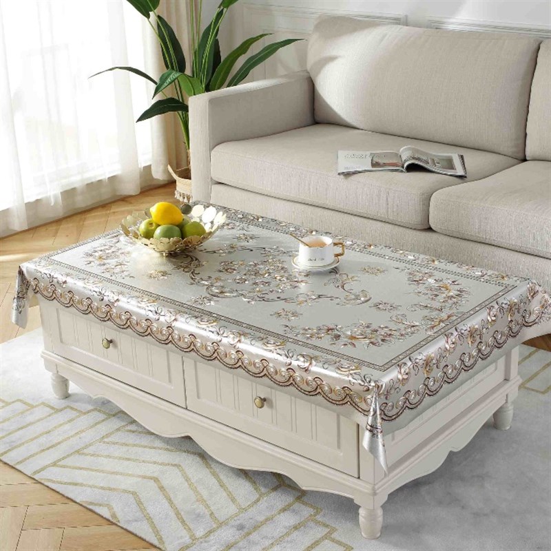 不透明茶几桌布防水防油免洗防烫餐桌垫塑料茶几垫家用客厅茶几布