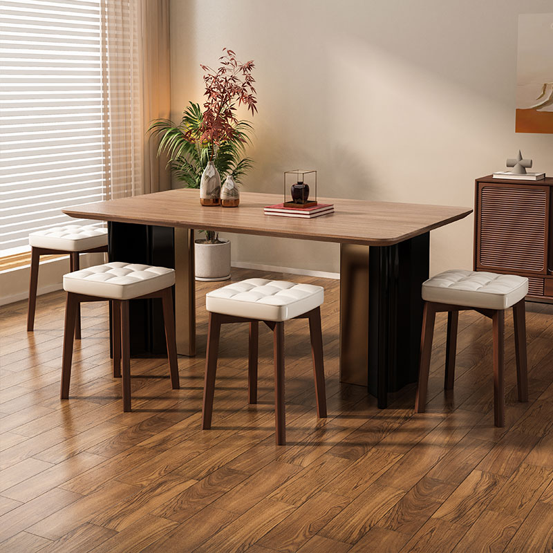 实木家用现代高凳可叠放板凳客厅备用餐椅饭厅加厚高椅子