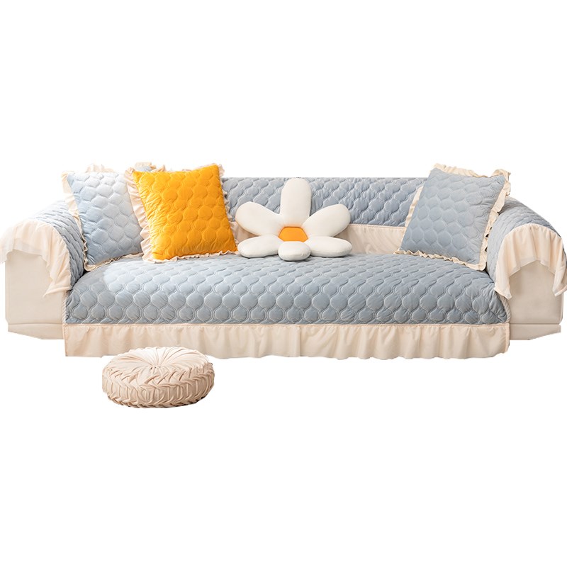 欧式沙发垫子四季通用荷兰绒现代罩巾22新款冬季防滑坐垫