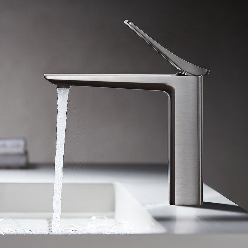洗漱台水龙头全铜冷热卫生间浴室台盆洗脸盆面盆龙头简约风枪灰色,家装主材,面盆龙头,淘宝优惠券,粉丝福利购,淘宝优惠卷