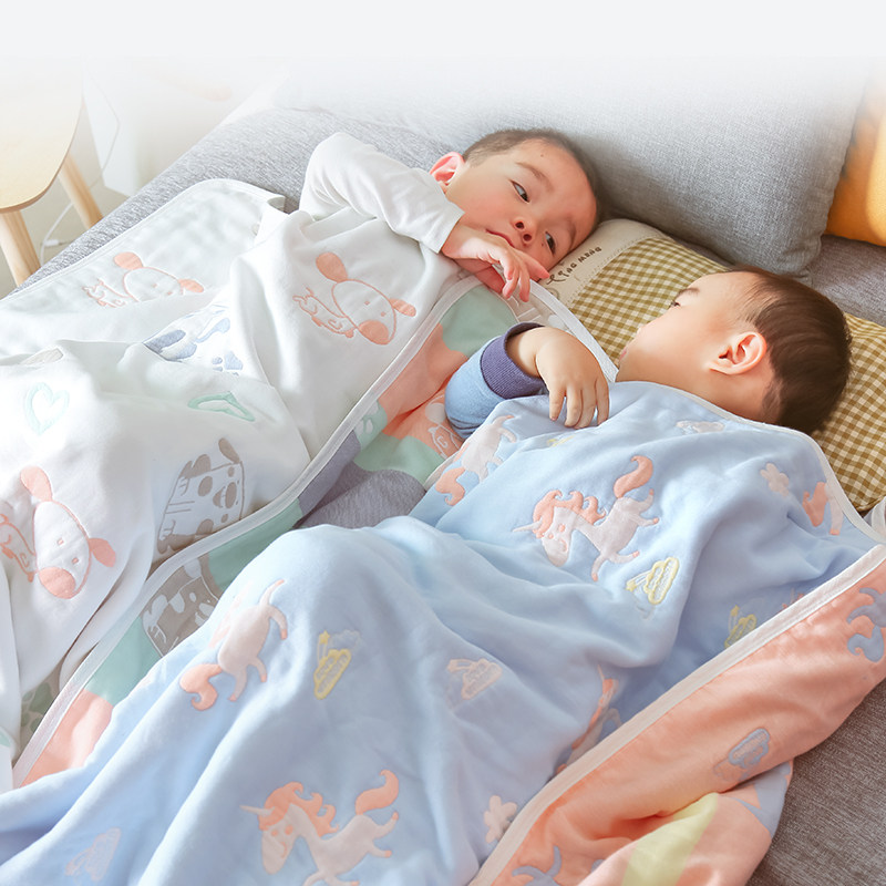 纱布被子婴儿小毛毯子新生儿包巾包被纯棉薄款春夏季盖毯幼儿园,婴童用品,婴童抱被/抱毯,淘宝优惠券,粉丝福利购,淘宝优惠卷