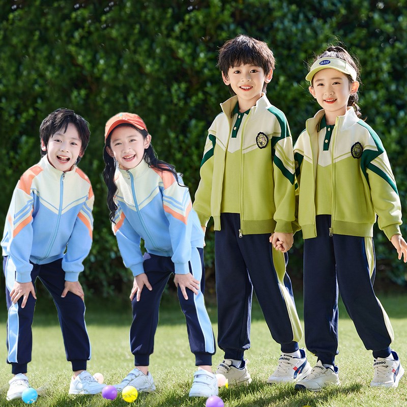 学院风中小学生校服套装春秋冬装新款冲锋衣儿童年级班服幼儿园服