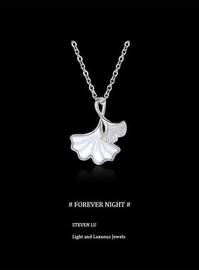 三生有幸999纯银项链女款2024新款轻奢小众锁骨链吊坠圣诞节礼物