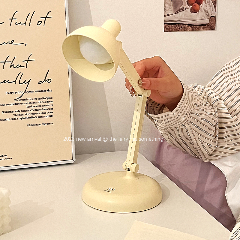 桌面折叠台灯护眼学习专用宿舍大学生床头阅读灯卧室睡眠小夜灯