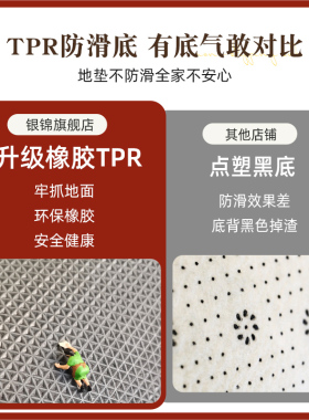入户门地垫高级感红色进门门口脚垫家用喜庆防滑耐脏免洗玄关地毯