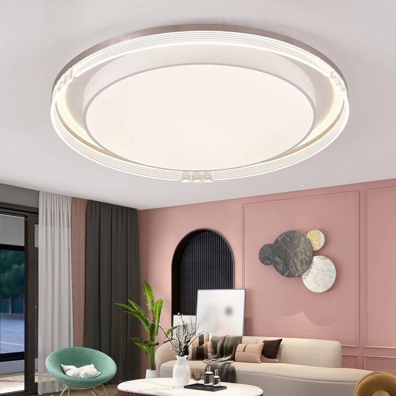 客厅灯 2025年新款大气led遥控房间灯家用简约现代圆形卧室吸顶灯